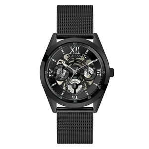  Shop Authentic Guess Analog Multifunction Black Dial Black Mesh Bracelet Watch for Men - GW0368G3 - Luxxuri