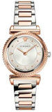  Shop Authentic Versace V-Motif Silver Dial Two Tone Steel Strap Watch for Women - VERE00718 - Luxxuri