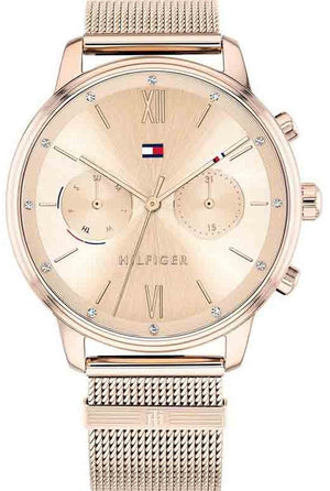 Shop Authentic Tommy Hilfiger Blake Quartz Gold Dial Gold Mesh Bracelet Watch for Women - 1782303 - Luxxuri
