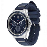  Shop Authentic Tommy Hilfiger Eve Chronograph Quartz Blue Dial Blue Rubber Strap Watch For Women - 1782281 - Luxxuri