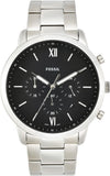  Shop Authentic Fossil Neutra Chronograph Black Dial Silver Steel Strap Watch for Men - FS5384 - Luxxuri
