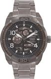  Shop Authentic Fossil Bronson Automatic Skeleton Black Dial Grey Steel Strap Watch for Men - ME3255 - Luxxuri