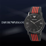  Shop Authentic Emporio Armani Kappa Black Dial Two Tone NATO Strap Watch For Men - AR11015 - Luxxuri