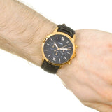  Shop Authentic Fossil Neutra Chronograph Black Dial Black Leather Strap Watch for Men - FS5381 - Luxxuri