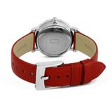  Shop Authentic Marc Jacobs Roxy Silver Dial Red Leather Strap Watch for Women - MJ1632 - Luxxuri