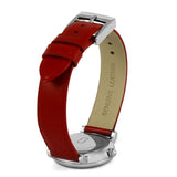 Shop Authentic Marc Jacobs Roxy Silver Dial Red Leather Strap Watch for Women - MJ1632 - Luxxuri