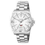  Shop Authentic Gucci Dive Quartz White Dial Silver Steel Strap Watch for Men - YA136302 - Luxxuri