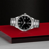  Shop Authentic Tudor Style Automatic Black Dial Silver Steel Strap Watch for Men - M12710-0003 - Luxxuri