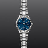  Shop Authentic Tudor Style Automatic Diamonds Blue Dial Silver Steel Strap Watch for Men - M12710-0017 - Luxxuri