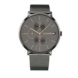  Shop Authentic Tommy Hilfiger Jenna Multifunction Grey Dial Grey Mesh Bracelet Watch For Women - 1781945 - Luxxuri