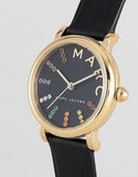  Shop Authentic Marc Jacobs Roxy Black Dial Black Leather Strap Watch for Women - MJ1592 - Luxxuri