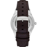  Shop Authentic Emporio Armani Meccanico White Dial Brown Leather Strap Watch For Men - AR1946 - Luxxuri