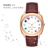  Shop Authentic Marc Jacobs Mandy White Dial Brown Leather Strap Watch for Women - MJ1598 - Luxxuri