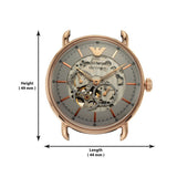  Shop Authentic Emporio Armani Meccanico Automatic White Dial Brown Leather Strap Watch For Men - AR60027 - Luxxuri