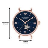  Shop Authentic Emporio Armani Meccanico Crystals Black Dial Rose Gold Steel Strap Watch For Women - AR60043 - Luxxuri