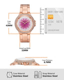  Shop Authentic Michael Kors Camille Analog Pink Dial Rose Gold Steel Strap Watch for Women - MK7340 - Luxxuri