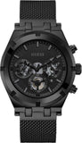 Shop Authentic Guess Continental Chronograph Black Dial Black Mesh Strap Watch For Men - GW0582G3 - Luxxuri