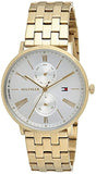  Shop Authentic Tommy Hilfiger Jenna Quartz White Dial Gold Steel Strap Watch for Women - 1782069 - Luxxuri