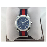  Shop Authentic Gucci GG2570 Quartz Blue Dial Blue & Red Nylon Strap Watch For Men - YA142304 - Luxxuri