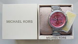  Shop Authentic Michael Kors Parker Chronograph Pink Dial Silver Steel Strap Watch For Women - MK6105 - Luxxuri