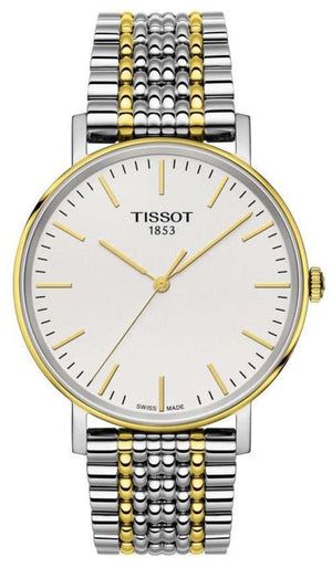  Shop Authentic Tissot Everytime Medium White Dial Two Tone Mesh Bracelet Watch For Men - T109.410.22.031.00 - Luxxuri