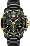  Shop Authentic Movado Series 800 Chronograph Black Dial Black Steel Strap Watch For Men - 2600180 - Luxxuri