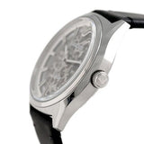  Shop Authentic Emporio Armani Meccanico White Skeleton Dial Black Leather Strap Watch For Men - AR60003 - Luxxuri