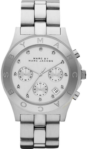  Shop Authentic Marc Jacobs Blade White Dial SIlver Steel Strap Watch for Women - MBM3100 - Luxxuri