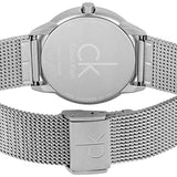  Shop Authentic Calvin Klein Minimal Grey Dial Silver Mesh Bracelet Watch for Men - K3M52154 - Luxxuri