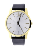  Shop Authentic Calvin Klein City Silver Dial Black Leather Strap Watch For Men - K2G21520 - Luxxuri