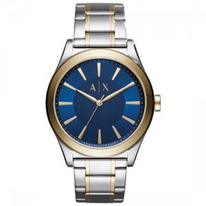  Shop Authentic Armani Exchange Nico Quartz Blue Dial Two Tone Steel Strap Watch For Men - AX2332 - Luxxuri