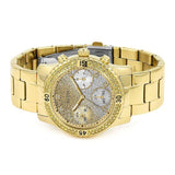  Shop Authentic Guess Confetti Diamonds Silver Dial Gold Steel Strap Watch for Women - W0774L5 - Luxxuri