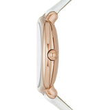  Shop Authentic Marc Jacobs Mandy White Dial White Leather Strap Watch for Women - MJ8678 - Luxxuri