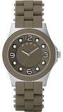 Marc Jacobs Pelly Grey Dial Grey Silicone Strap Watch for Women - MBM2539