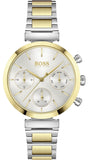  Shop Authentic Hugo Boss Flawless Silver Dial Two Tone Steel Strap Watch for Women - 1502550 - Luxxuri