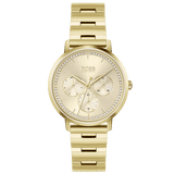  Shop Authentic Hugo Boss Prima Gold Dial Gold Steel Strap Watch for Women - 1502572 - Luxxuri