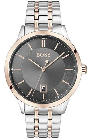  Shop Authentic Hugo Boss Classic Grey Dial Two Tone Steel Strap Watch for Men - 1513688 - Luxxuri
