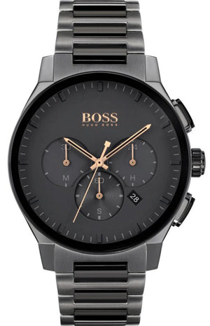 Shop Authentic Hugo Boss Peak Black Dial Black Steel Strap Watch for Men - 1513814 - Luxxuri
