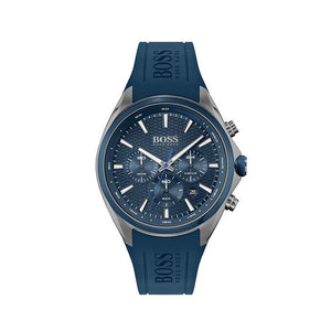  Shop Authentic Hugo Boss Distinct Blue Dial Blue Rubber Strap Watch for Men - 1513856 - Luxxuri