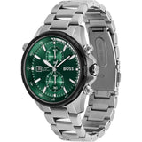  Shop Authentic Hugo Boss Globetrotter Green Dial Silver Steel Strap Watch for Men - 1513930 - Luxxuri