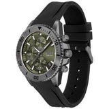  Shop Authentic Hugo Boss Admiral Green Dial Black Silicon Rubber Strap Watch for Men - 1513967 - Luxxuri