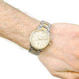  Shop Authentic Burberry The Classic Gold Dial Two Tone Steel Strap Watch for Men - BU10011 - Luxxuri