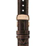  Shop Authentic Mido Baroncelli Automatic Midnight Blue Dial Brown Leather Strap Watch For Women - M7600.3.65.8 - Luxxuri