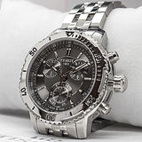 Shop Authentic Tissot PRS 200 Grey Dial Chronograph Grey Dial Silver Steel Strap Watch For Men - T067.417.11.051.00 - Luxxuri