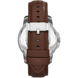  Shop Authentic Fossil Grant Automatic White Dial Brown Leather Strap Watch for Men - ME3052 - Luxxuri