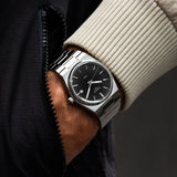  Shop Authentic Tissot PRX Quartz Black Dial Silver Steel Strap Watch For Men - T137.410.11.051.00 - Luxxuri