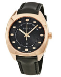  Shop Authentic Gucci GG2570 Quartz Black Dial Black Leather Strap Watch For Women - YA142407 - Luxxuri