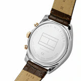  Shop Authentic Tommy Hilfiger Baker Chronograph White Dial Brown Leather Strap Watch For Men - 1710450 - Luxxuri