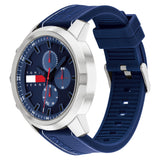  Shop Authentic Tommy Hilfiger Wynwood Chronograph Blue Dial Blue Silicon Strap Watch For Men - 1710582 - Luxxuri