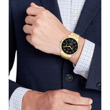  Shop Authentic Tommy Hilfiger Tyson Chronograph Black Dial Gold Steel Strap Watch For Men - 1710589 - Luxxuri